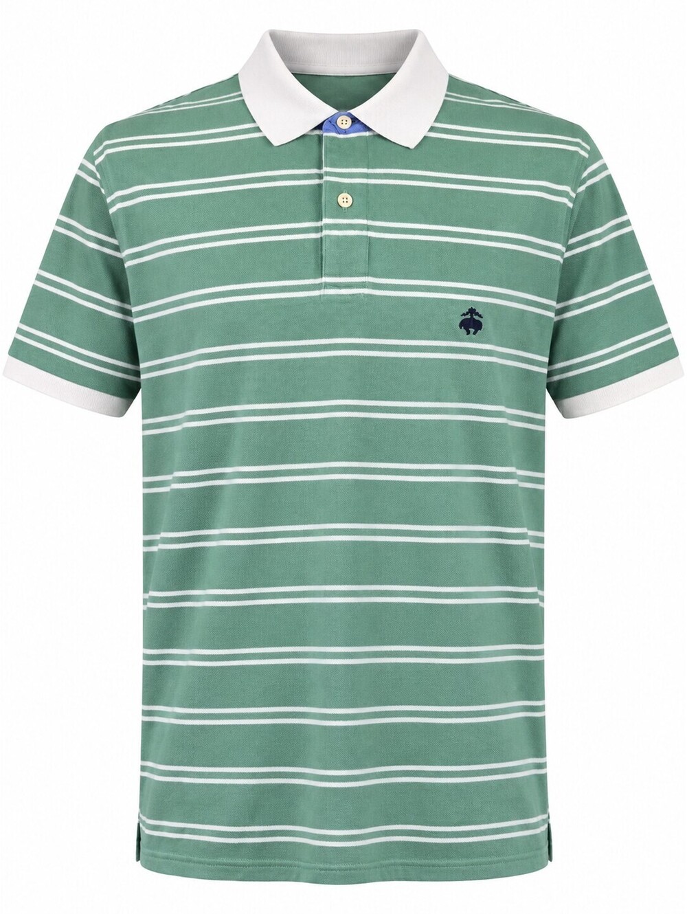 Brooks Brothers 346 Large Green Striped Original Fit Polo